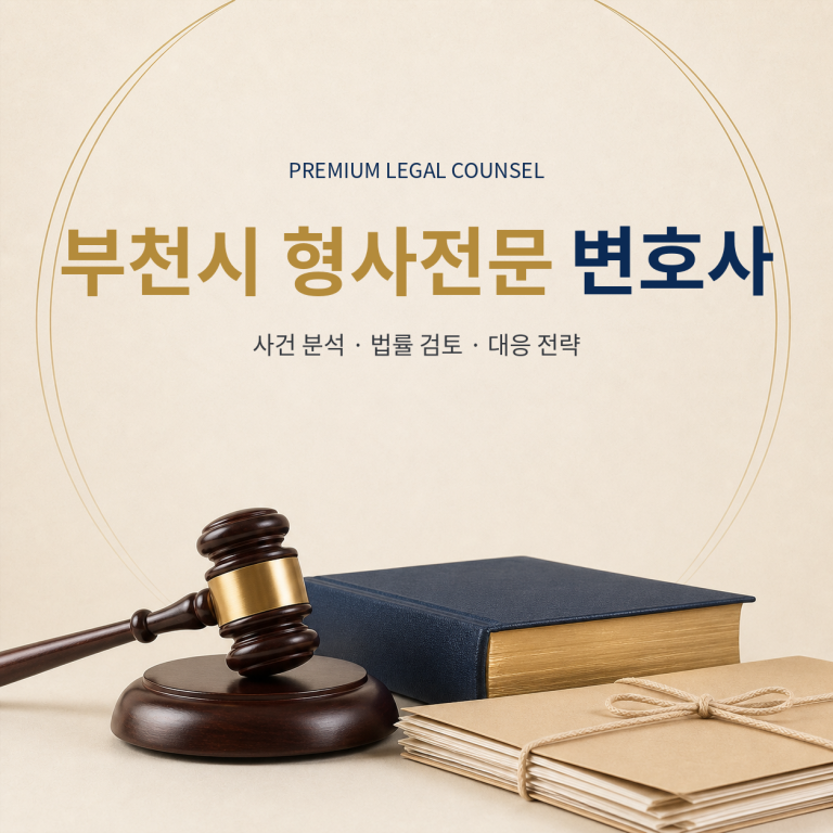 부천시 형사전문 변호사